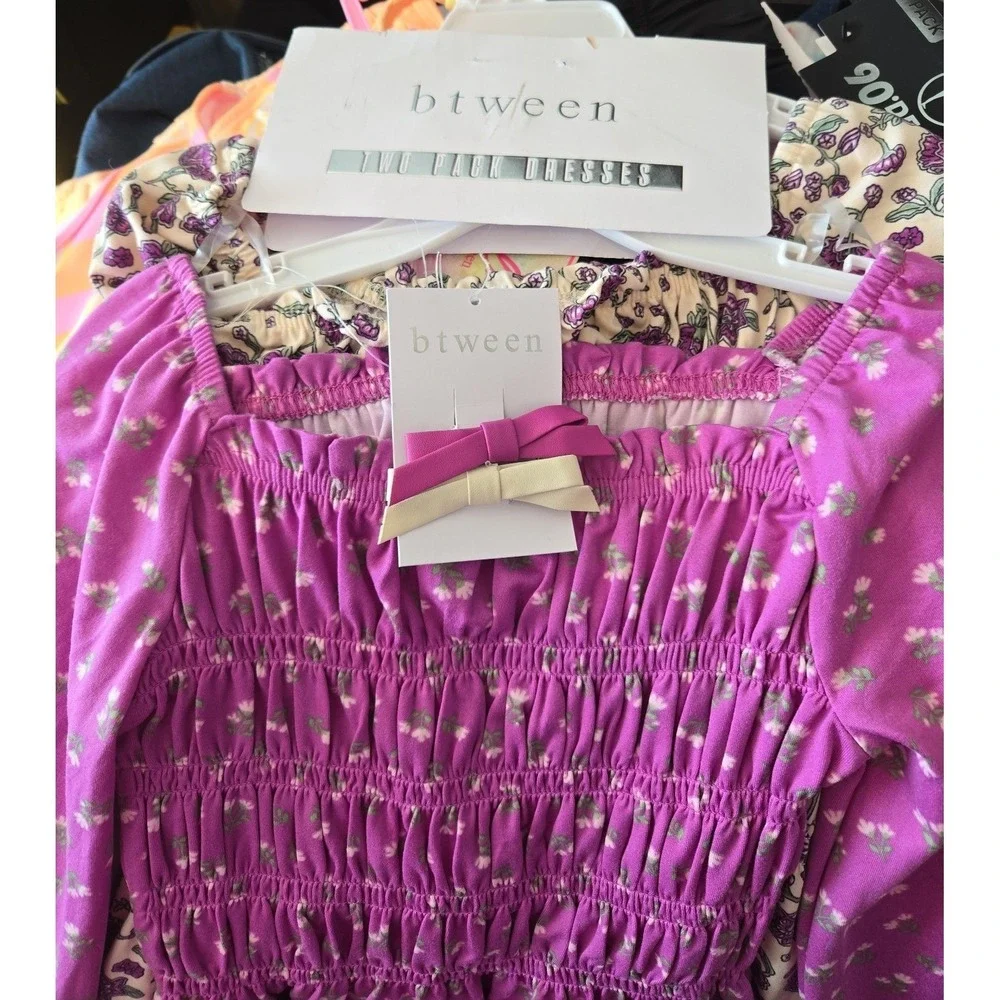 Btween Girls 2 Pack Dress set Size 5 Long Sleeve Light weight NWT - Picture 6 of 7